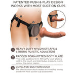 KING COCK - ELITE COMFY ADJUSTABLE HARNESS WITH DILDO 17.8 CM - Amore24