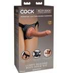 KING COCK - ELITE COMFY ADJUSTABLE HARNESS WITH DILDO 17.8 CM - Amore24