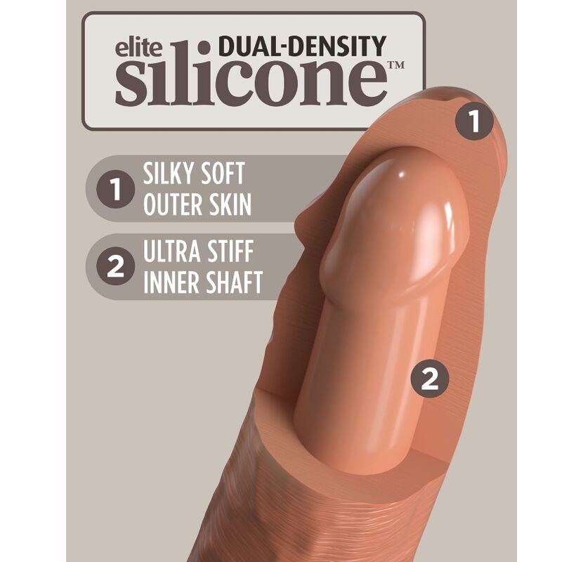 KING COCK - ELITE COMFY ADJUSTABLE HARNESS WITH DILDO 17.8 CM - Amore24