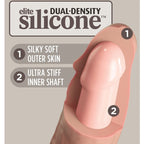 KING COCK - ELITE DELUXE ADJUSTABLE HARNESS KIT RING WITH TESTICLES & DILDO 20.3 CM - Amore24