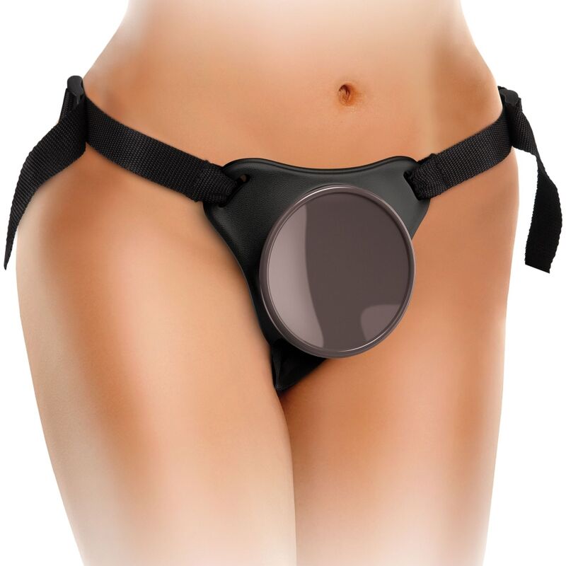KING COCK - ELITE DELUXE ADJUSTABLE HARNESS KIT RING WITH TESTICLES & DILDO 20.3 CM - Amore24