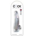 KING COCK - CLEAR DILDO WITH TESTICLES 15.2 CM TRANSPARENT - Amore24