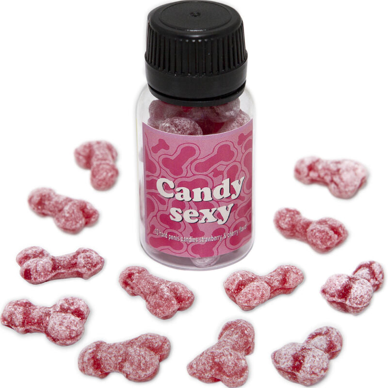 DIABLO PICANTE - CANDY SEXY JAR OF 12 STRAWBERRY-CHERRY FLAVOR GUMMIES - Amore24