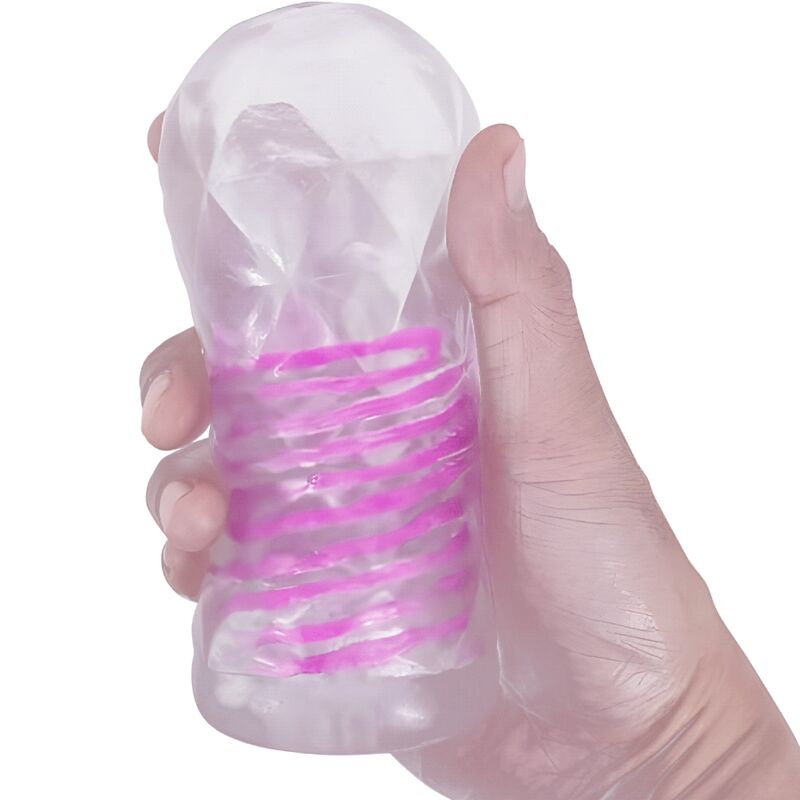 PRETTY LOVE - FANTASY MALE MASTURBATOR WITH INTERNAL SPIRAL AND TRANSPARENT BALLS - Amore24