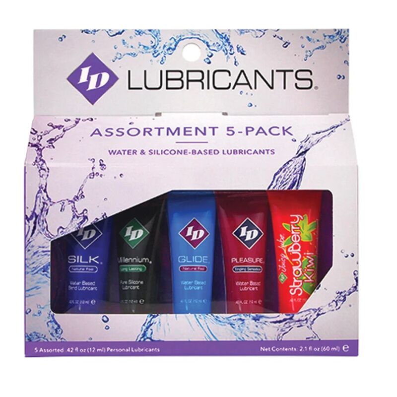ID JUICY LUBE - ASSORTED 5X LUBRICANT TUBE PACK 12 ML - Amore24
