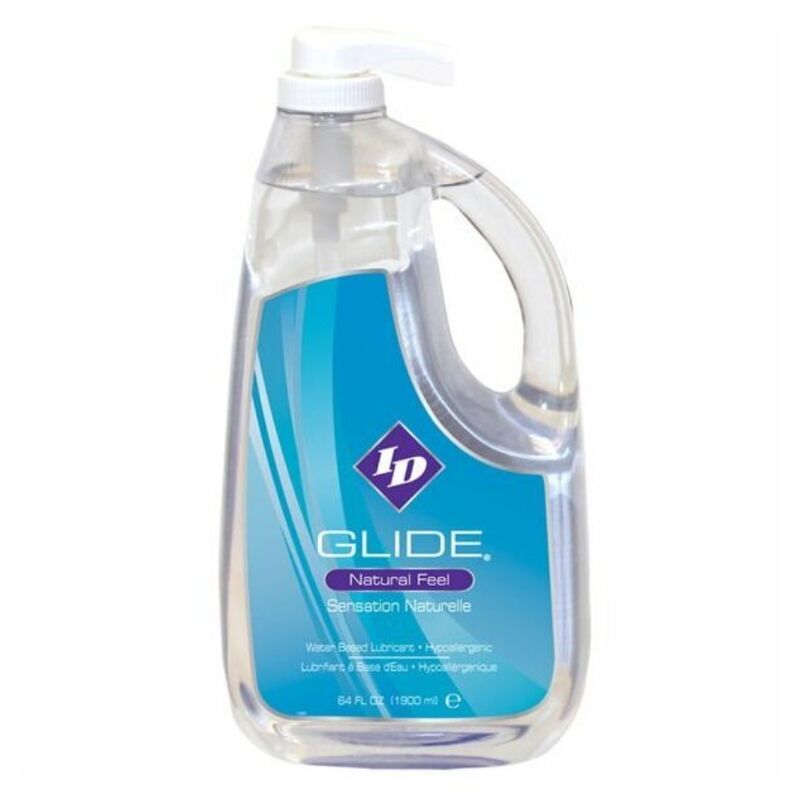 ID GLIDE - WATER BASED LUBRICANT + HYPOALLERGENIC NATURAL FEEL 1900 ML - Amore24