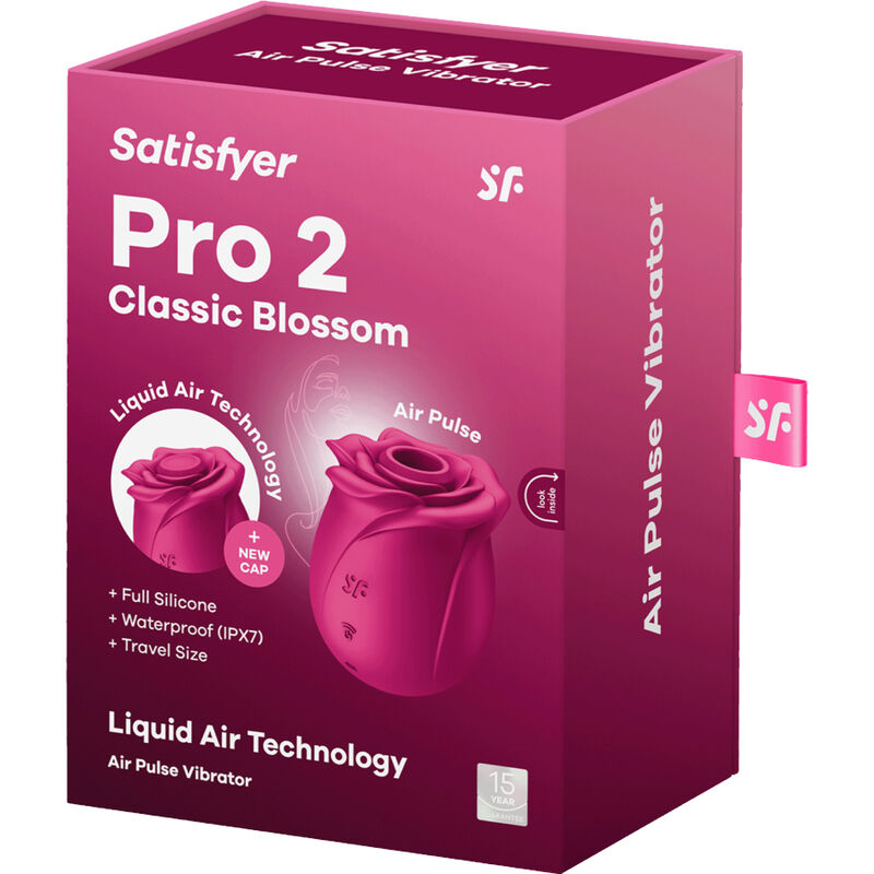SATISFYER - AIR PULSE PRO 2 CLASSIC BLOSSOM VIBRATOR - Amore24