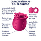 SATISFYER - AIR PULSE PRO 2 CLASSIC BLOSSOM VIBRATOR - Amore24