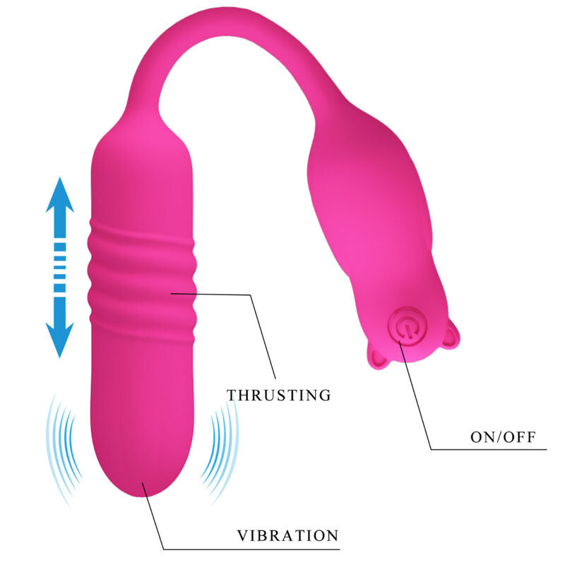 PRETTY LOVE - NOBIKUMA PINK SILICONE VIBRATING BULLET - Amore24