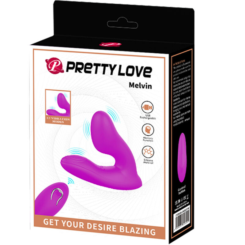 PRETTY LOVE - MELVIN CLITORIS MASSAGER WITH REMOTE CONTROL - Amore24
