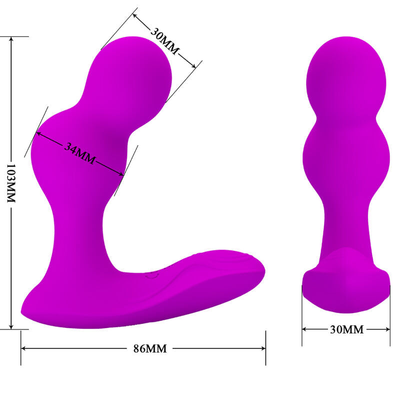 PRETTY LOVE - TERRANCE ANAL VIBRATOR MASSAGER WITH REMOTE CONTROL - Amore24