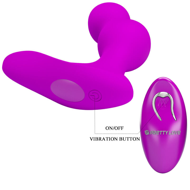 PRETTY LOVE - TERRANCE ANAL VIBRATOR MASSAGER WITH REMOTE CONTROL - Amore24