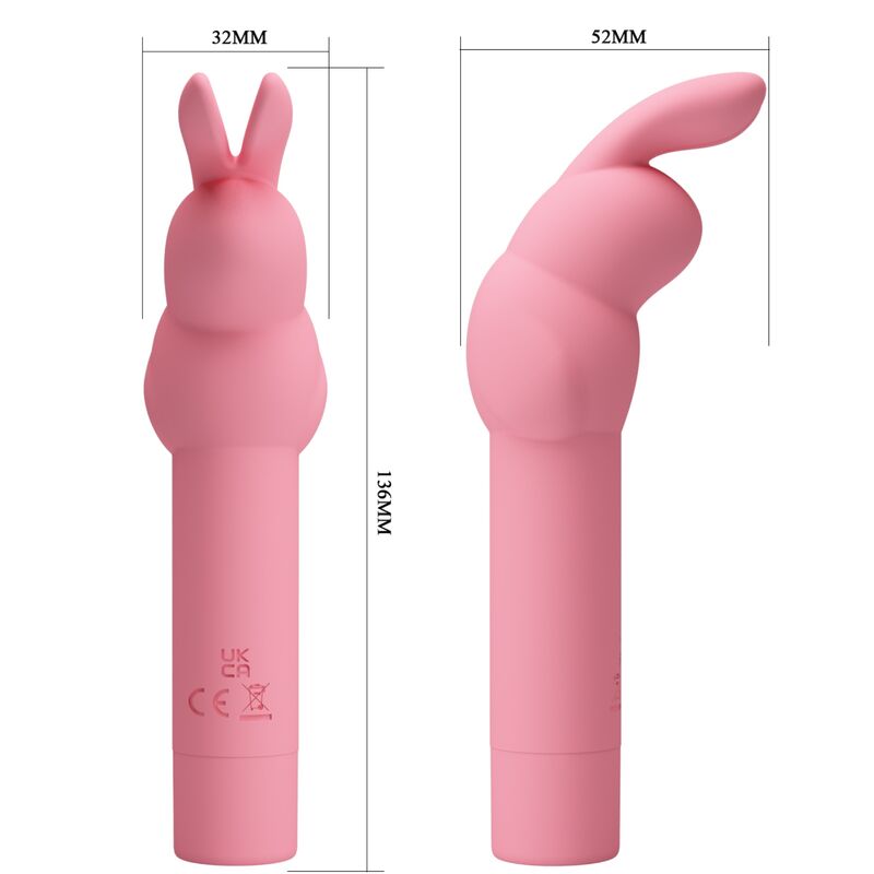 PRETTY LOVE - GERARDO PINK RABBIT SILICONE VIBRATOR - Amore24