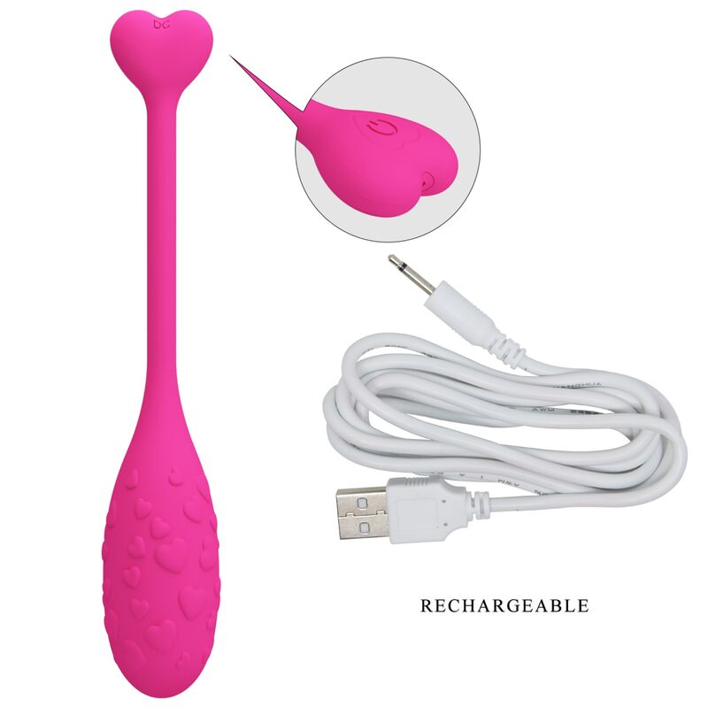 PRETTY LOVE - APP CONTROLLED PINK FISHER VIBRATING EGG - Amore24