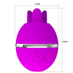 PRETTY LOVE - GEMINI BALL PURPLE ROUND SILICONE VIBRATOR - Amore24