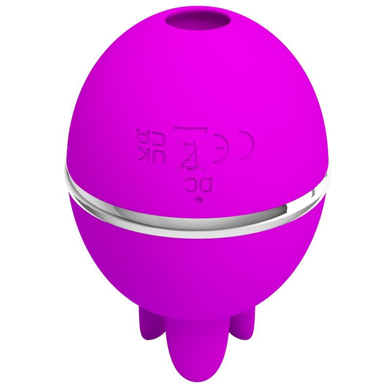 PRETTY LOVE - GEMINI BALL PURPLE ROUND SILICONE VIBRATOR - Amore24
