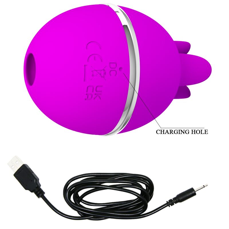 PRETTY LOVE - GEMINI BALL PURPLE ROUND SILICONE VIBRATOR - Amore24