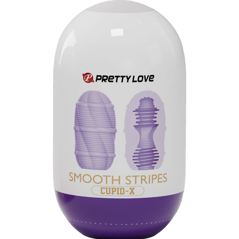 PRETTY LOVE - SMOOTH STRIPES CUPID MASTURBATOR EGG - Amore24