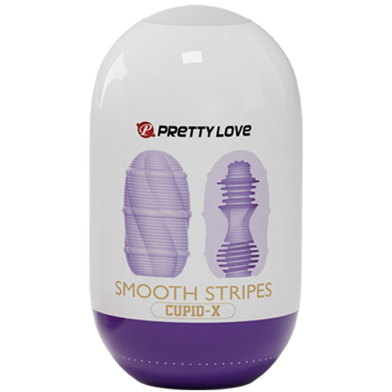 PRETTY LOVE - SMOOTH STRIPES CUPID MASTURBATOR EGG - Amore24