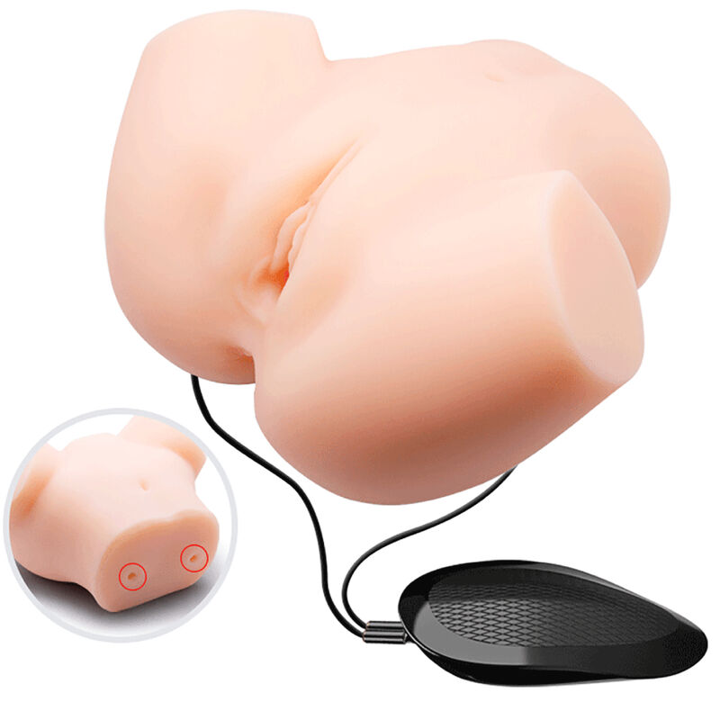 CRAZY BULL - REALISTIC VAGINA AND ANUS DOUBLE VIBRATION - Amore24