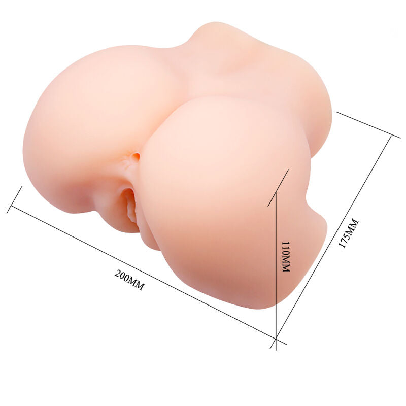 CRAZY BULL - REALISTIC VAGINA AND ANUS DOUBLE VIBRATION - Amore24