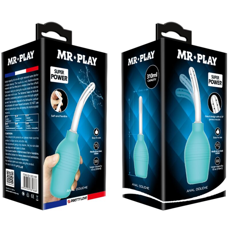 MR PLAY - ANAL PEAR BLUE RUBBER SHOWER - Amore24