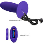 PRETTY LOVE - YOUTH PLUG ANAL VIBRATOR REMOTE CONTROL VIOLET - Amore24
