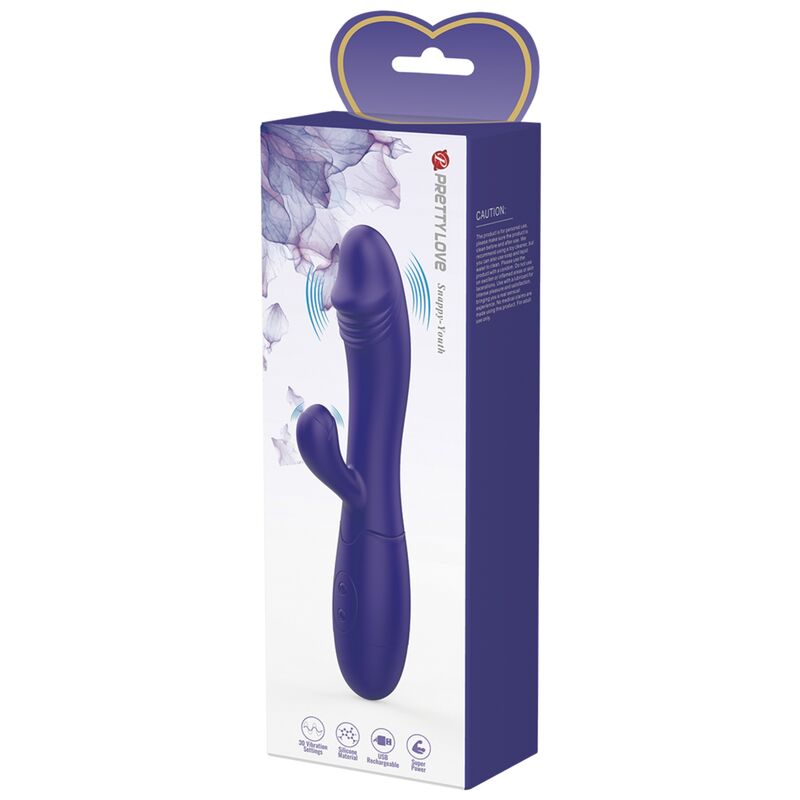 PRETTY LOVE - SNAPPY YOUTH VIBRATOR & G - SPOT STIMULATOR VIOLET - Amore24