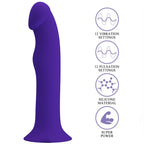 PRETTY LOVE - MURRAY YOUTH VIBRATING DILDO & RECHARGEABLE VIOLET - Amore24