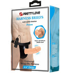 PRETTY LOVE - HARNESS BRIEFS WITH VIBRATION DILDO INCLUDED - Amore24