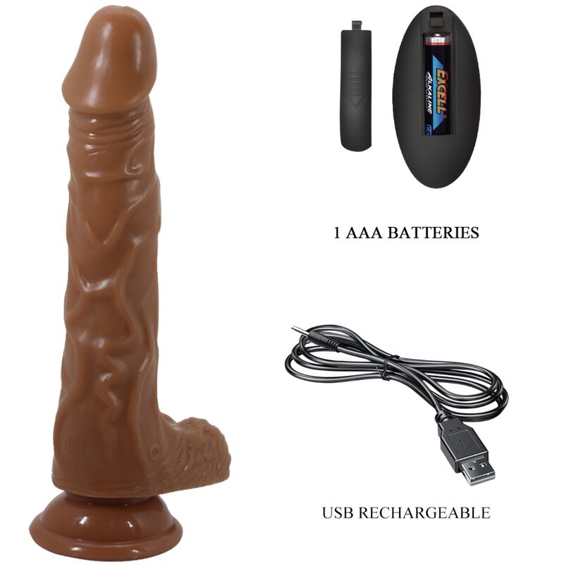 BAILE - BODACH REALISTIC VIBRATOR WITH REMOTE CONTROL SUCTION CUP - Amore24