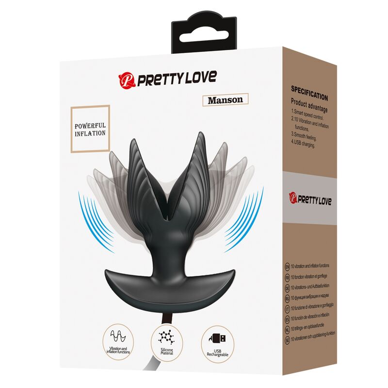 PRETTY LOVE - INFLATABLE & RECHARGEABLE ANAL PLUG - Amore24