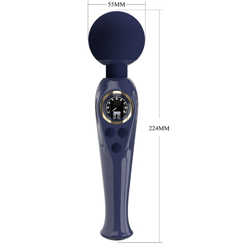 PRETTY LOVE - SKYLER VIBRATOR WAND BLUE - Amore24