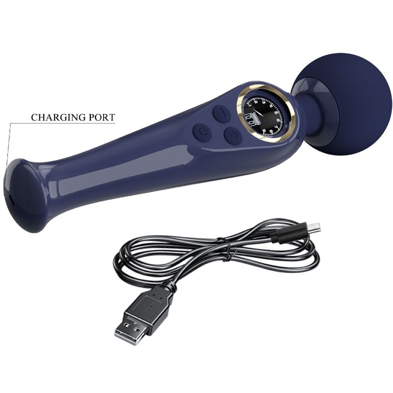 PRETTY LOVE - SKYLER VIBRATOR WAND BLUE - Amore24