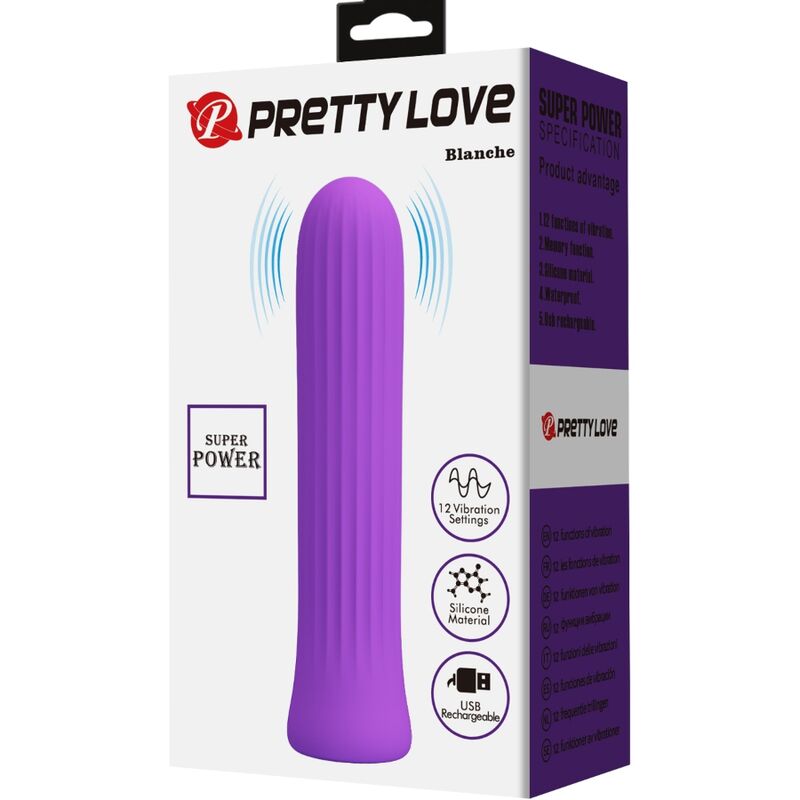 PRETTY LOVE - BLANCHE LILAC STIMULATOR VIBRATOR - Amore24