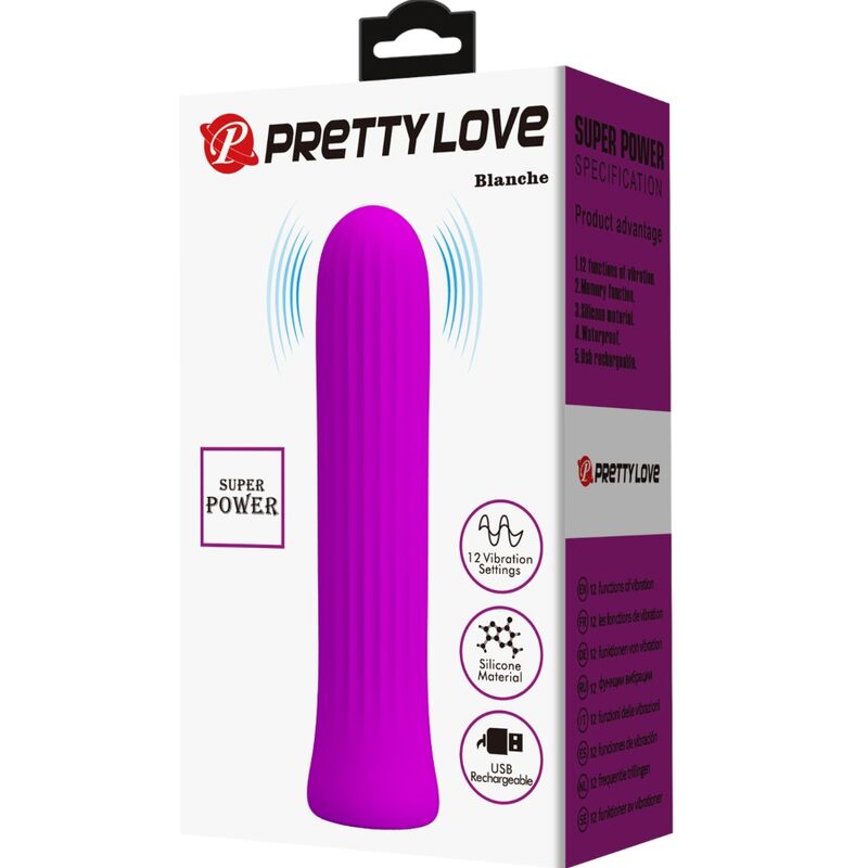 PRETTY LOVE - BLANCHE PINK STIMULATOR VIBRATOR - Amore24