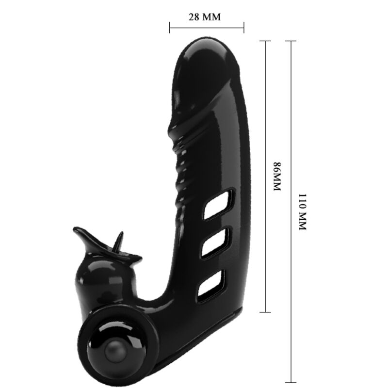 PRETTY LOVE - CORBIN BLACK VIBRATOR FINGER COVER - Amore24