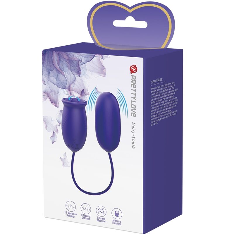 PRETTY LOVE - DAISY YOUTH VIOLET RECHARGEABLE VIBRATOR STIMULATOR - Amore24