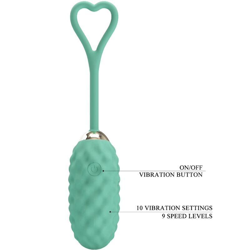 PRETTY LOVE - VIVIAN GREEN REMOTE CONTROL VIBRATING EGG - Amore24