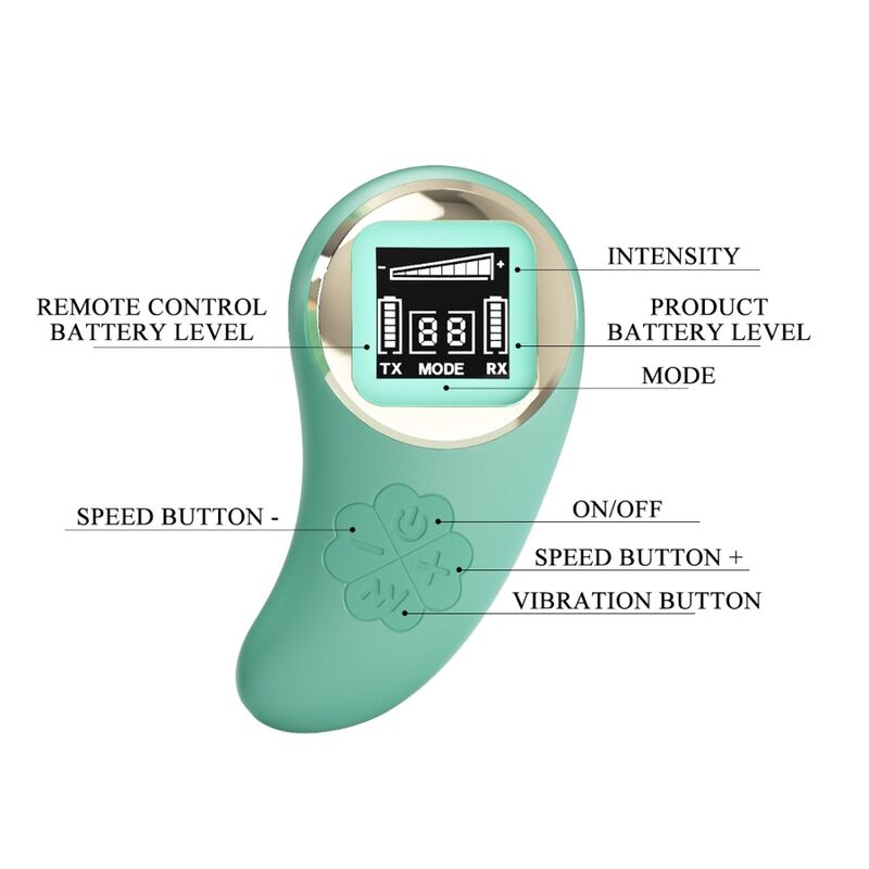 PRETTY LOVE - VIVIAN GREEN REMOTE CONTROL VIBRATING EGG - Amore24