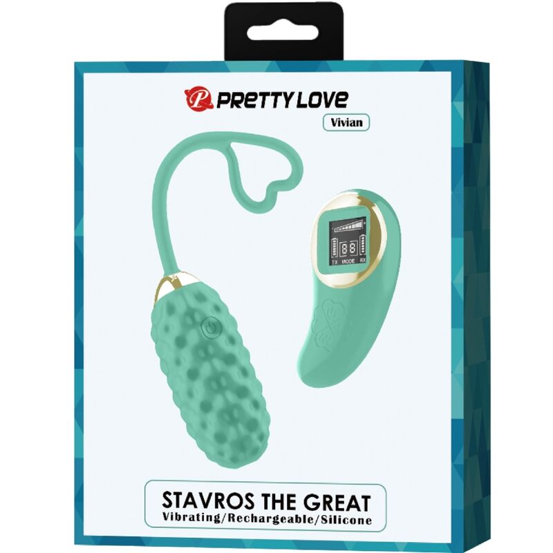 PRETTY LOVE - VIVIAN GREEN REMOTE CONTROL VIBRATING EGG - Amore24