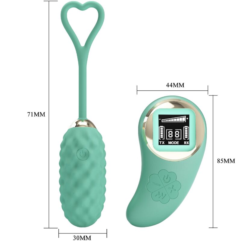 PRETTY LOVE - VIVIAN GREEN REMOTE CONTROL VIBRATING EGG - Amore24