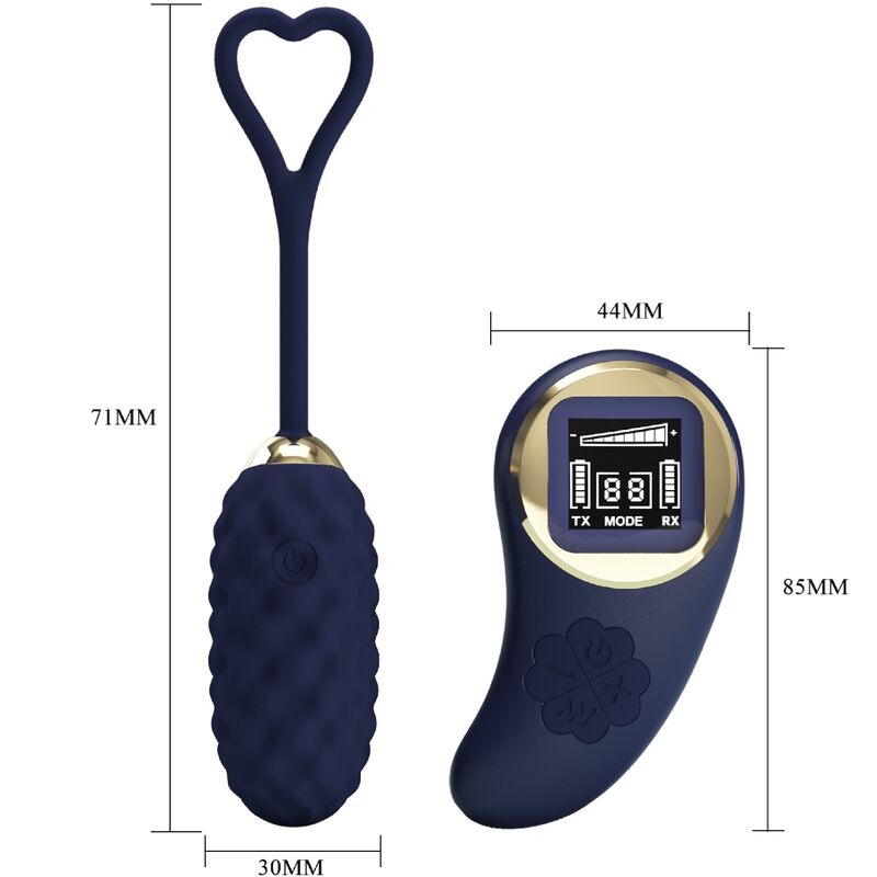 PRETTY LOVE - VIVIAN BLUE REMOTE CONTROL VIBRATING EGG - Amore24