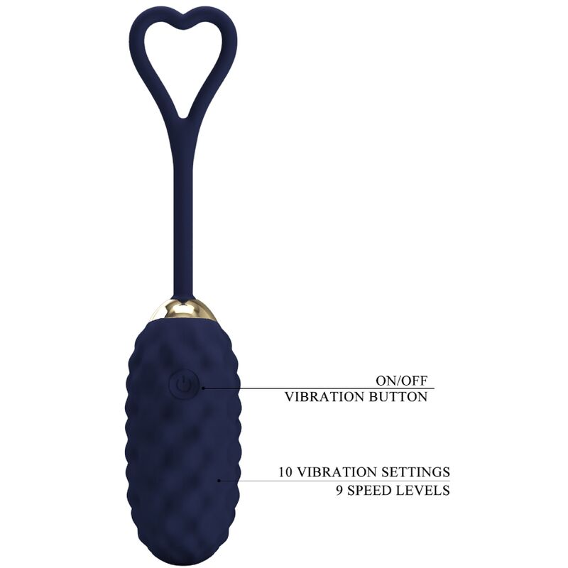 PRETTY LOVE - VIVIAN BLUE REMOTE CONTROL VIBRATING EGG - Amore24