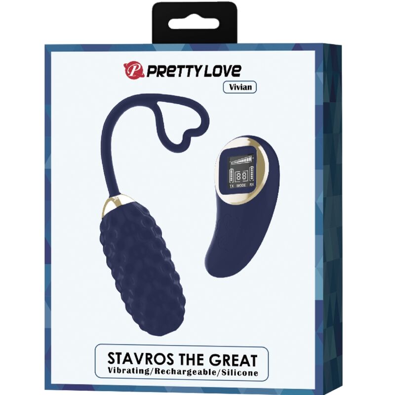 PRETTY LOVE - VIVIAN BLUE REMOTE CONTROL VIBRATING EGG - Amore24