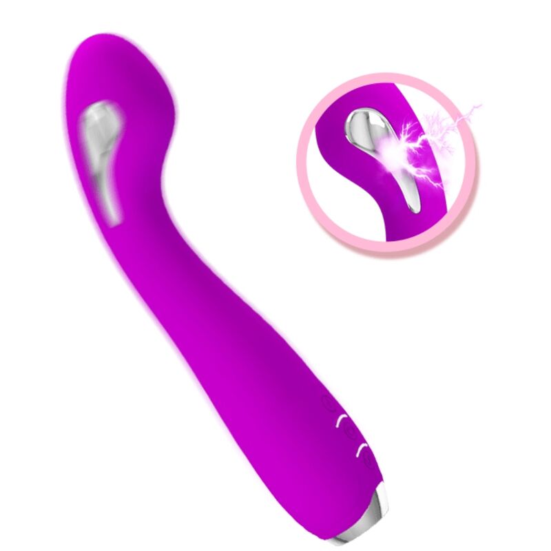 PRETTY LOVE - HECTOR RECHARGEABLE ELECTROSHOCK VIBRATOR WATERPROOF PURPLE - Amore24