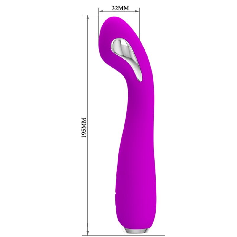 PRETTY LOVE - HECTOR RECHARGEABLE ELECTROSHOCK VIBRATOR WATERPROOF PURPLE - Amore24