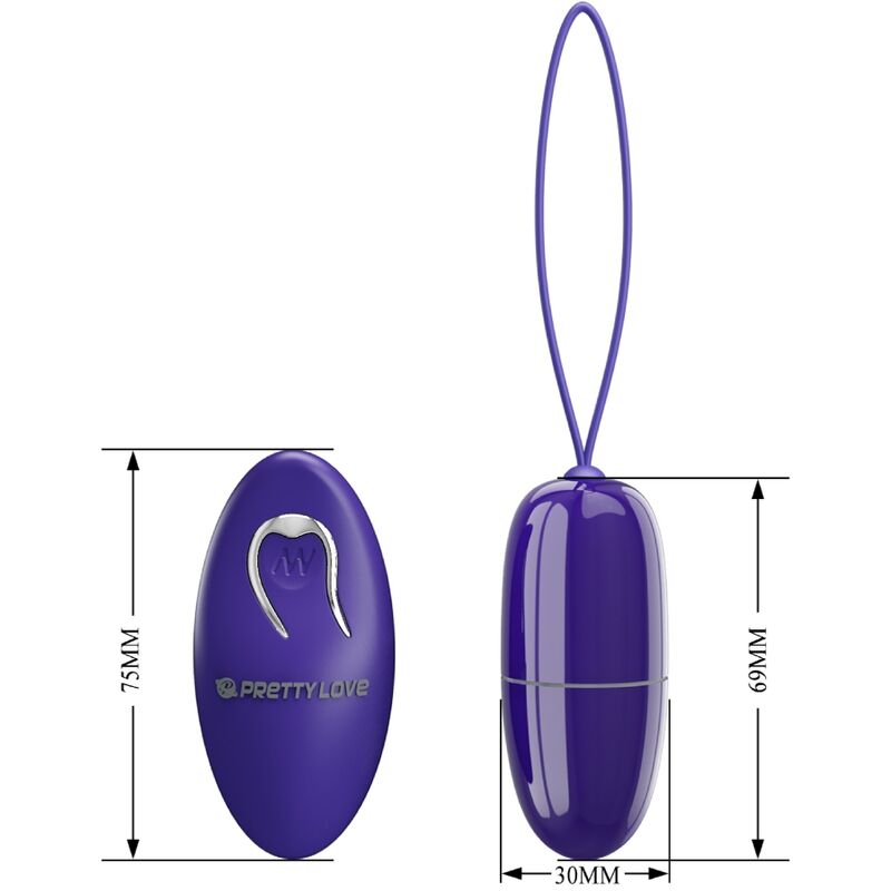 PRETTY LOVE - SELKIE YOUTH MINI VIBRATING EGG VIOLET REMOTE CONTROL - Amore24