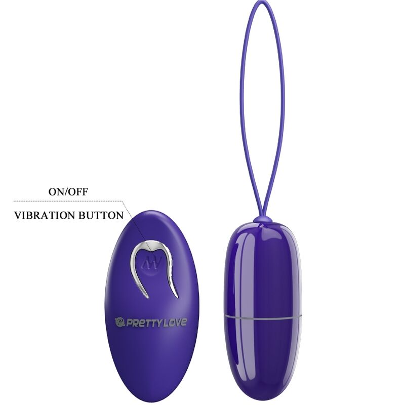 PRETTY LOVE - SELKIE YOUTH MINI VIBRATING EGG VIOLET REMOTE CONTROL - Amore24