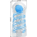PRETTY LOVE - SMALL MASTURBATOR WITH BLUE SPIRALS - Amore24